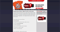 Desktop Screenshot of customschoolshirts.com